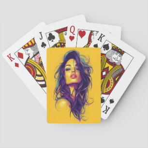 AMITA Oneindige Bloei Neon Droom Pokerkaarten