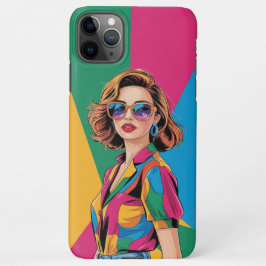 AMITA | Retro Color Pop Style Girl  iPhone 11Pro Max Hoesje
