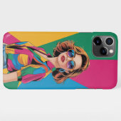 AMITA | Retro Color Pop Style Girl  iPhone Hoesje (Achterkant horizontaal)