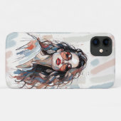 AMITA | Soft Pastel Art Woman Phone Cases (Achterkant (horizontaal))