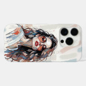 AMITA | Soft Pastel Art Woman Phone Cases (Achterkant (horizontaal))