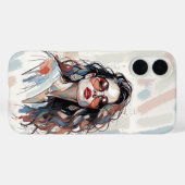 AMITA | Soft Pastel Art Woman Phone Cases (Achterkant (horizontaal))