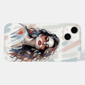 AMITA | Soft Pastel Art Woman Phone Cases (Achterkant (horizontaal))