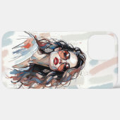 AMITA | Soft Pastel Art Woman Phone Cases (Achterkant (horizontaal))
