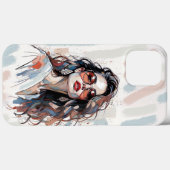 AMITA | Soft Pastel Art Woman Phone Cases (Achterkant (horizontaal))