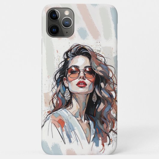 AMITA | Soft Pastel Art Woman Phone Cases (Achterkant)