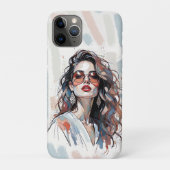AMITA | Soft Pastel Art Woman Phone Cases (Achterkant)