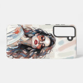 AMITA | Soft Pastel Art Woman Phone Cases Samsung Galaxy Hoesje (Achterkant horizontaal)