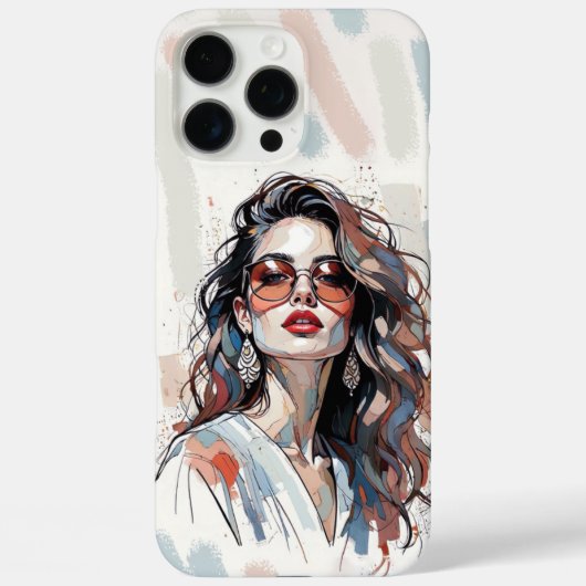 AMITA | Zachte Pastel Kunst Vrouw Telefoonhoesjes Case-Mate iPhone Case (Achterkant)