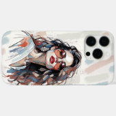 AMITA | Zachte Pastel Kunst Vrouw Telefoonhoesjes Case-Mate iPhone Case (Achterkant (horizontaal))