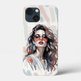AMITA | Zachte Pastel Kunst Vrouw Telefoonhoesjes Case-Mate iPhone Case