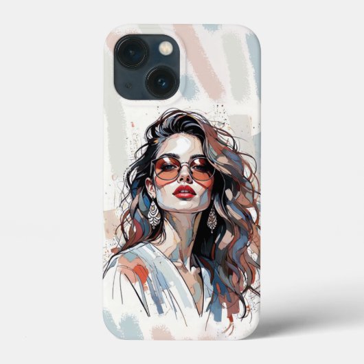AMITA | Zachte Pastel Kunst Vrouw Telefoonhoesjes Case-Mate iPhone Case (Achterkant)