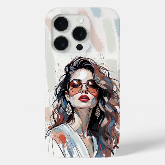 AMITA | Zachte Pastel Kunst Vrouw Telefoonhoesjes Case-Mate iPhone Case (Achterkant)