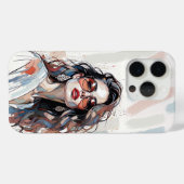 AMITA | Zachte Pastel Kunst Vrouw Telefoonhoesjes Case-Mate iPhone Case (Achterkant (horizontaal))