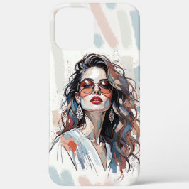AMITA | Zachte Pastel Kunst Vrouw Telefoonhoesjes Case-Mate iPhone Case