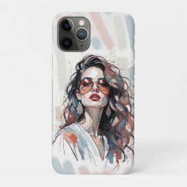 AMITA | Zachte Pastel Kunst Vrouw Telefoonhoesjes Case-Mate iPhone Case