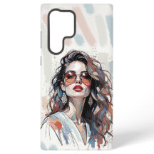 AMITA | Zachte Pastel Kunst Vrouw Telefoonhoesjes