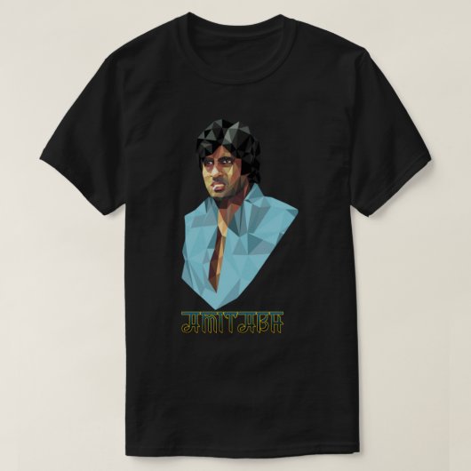 Amitabh Bachchan retro stijl look T-shirt (Design voorkant)
