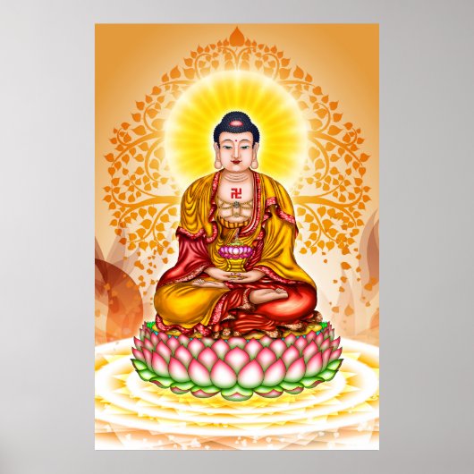 Amitabha Boeddha 02 Poster (Voorkant)
