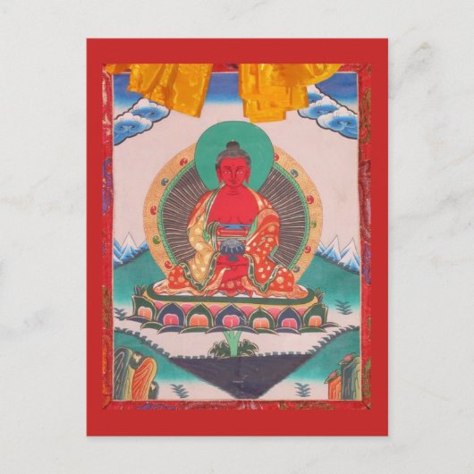 Amitabha Boeddha Briefkaart (Voorkant)