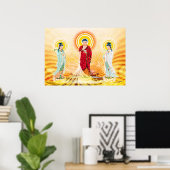 Amitabha Boeddha en Bodhisattva Poster (Thuiskantoor)