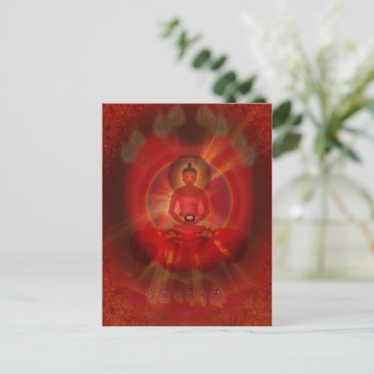 "Amitabha Buddha" Briefkaart (Staand voorkant)
