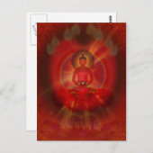 "Amitabha Buddha" Briefkaart (Voorkant / Achterkant)
