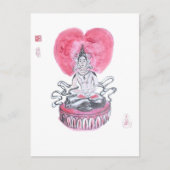 Amitabha Buddha Heart Briefkaart (Voorkant)