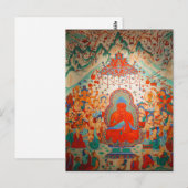 Amitabha Buddha Sukhavati Pure Land Briefkaart (Voorkant / Achterkant)