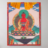 Amitabha Buddha Tibetaanse boeddhist Thangka Art Poster (Voorkant)
