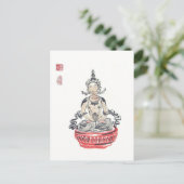 Amitayus Buddha Art Briefkaart (Staand voorkant)