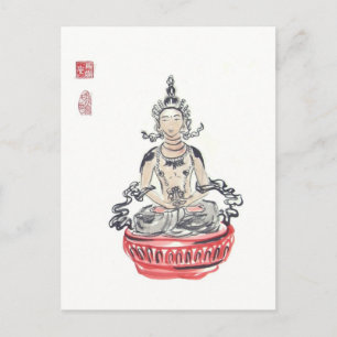 Amitayus Buddha Art Briefkaart
