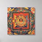 Amitayus Mandala Canvas Afdruk (Voorkant)