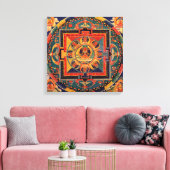 Amitayus Mandala Canvas Afdruk (Insitu (Woonkamer))