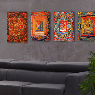 Amitayus Mandala Canvas Afdruk