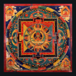 Amitayus Mandala Poster<br><div class="desc">#Poster toont #Amitayus Mandala,  een Tibetaans #Buddhist #Thangka schilderij Meer artikelen met Tibetaanse thangka-design: www.zazzle.com/aura2000/thangka</div>