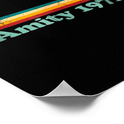 Amity 1975 Retro Sailboat And Sunset Design Idea Poster (Hoek)