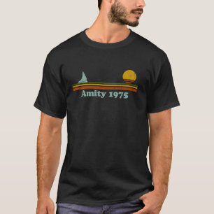 Amity 1975 Sunset Retro Zeilboot Sunrise S T-shirt