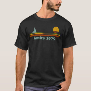 Amity 1975 Sunset Retro - Zeilboot Sunrise T-shirt