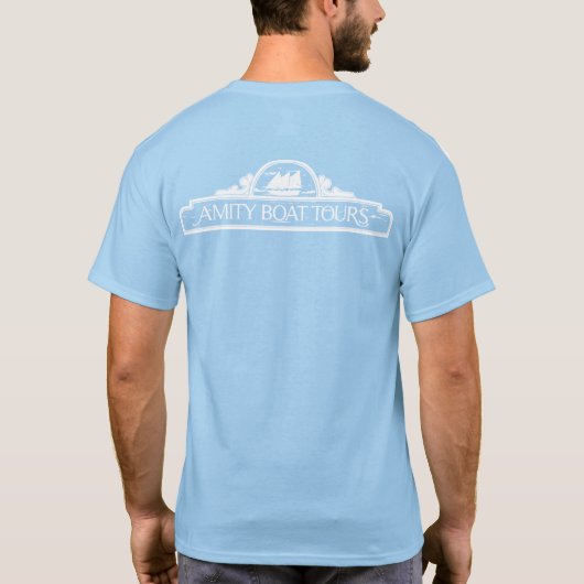 Amity Boat Tours Skipper T-Shirt (Achterkant)
