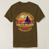 Amity Island 50ste jaarlijkse regatta juli 4 1975  T-shirt (Design voorkant)