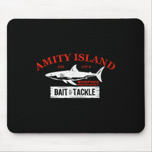 Amity Island Bait And Tackle Retro Vissen Muismat