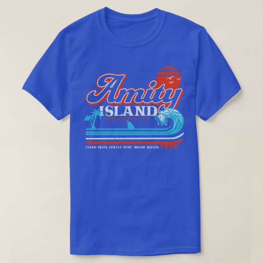 Amity Island Retro Universal UCS LLC T-shirt (Design voorkant)