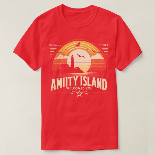 Amity Island T-shirt (Design voorkant)