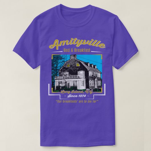 Amityville Bed Ontbijt T-shirt (Design voorkant)