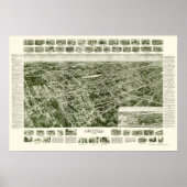 Amityville, NY Panoramic Map - 1925 Poster (Voorkant)