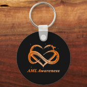 AML Warrior I'm Fine Acute Myeloid Leukemia Awaren Sleutelhanger (Voorkant)
