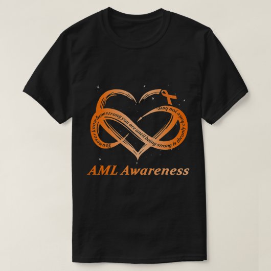 AML Warrior I'm Fine Acute Myeloid Leukemia Awaren T-shirt (Design voorkant)