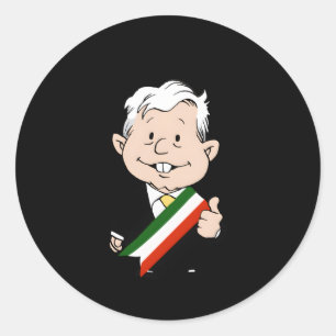 Amlo Amlito Me Canso Ganso Mexicaanse Coon Muã±Eco Ronde Sticker
