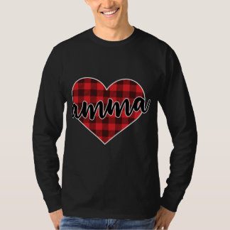 Amma Buffalo Pset Heart Cozy Kerstmis T-shirt